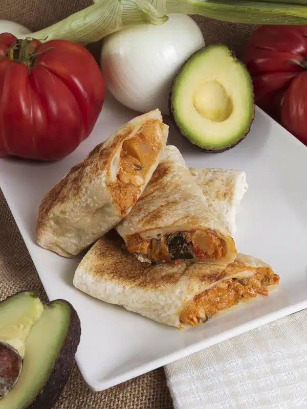 Burritos de Pollo con Guacamole